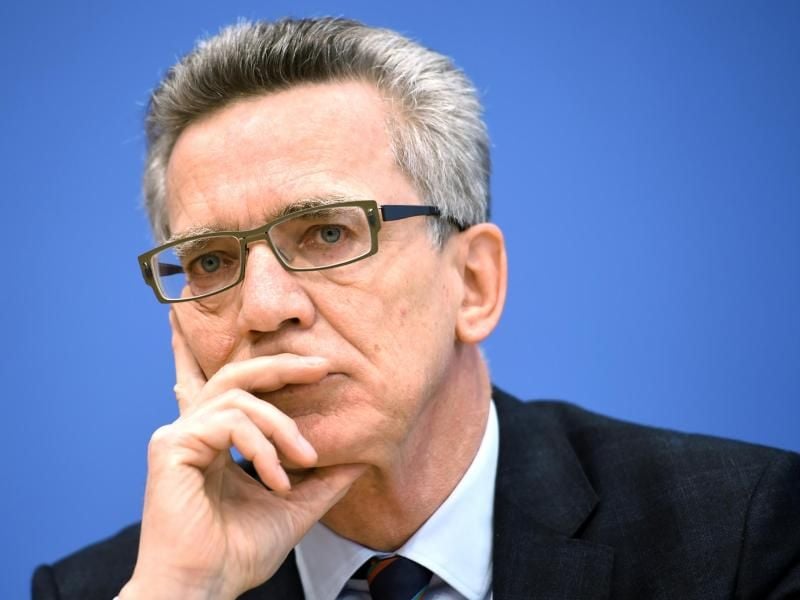 Kandidiert nicht als Nachfolger von Reinhard Grindel: Thomas de Maizière. Foto: Britta Pedersen