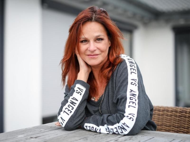 Andrea Berg tritt am Sonntagabend nicht auf. Foto: Christoph Schmidt/dpa
