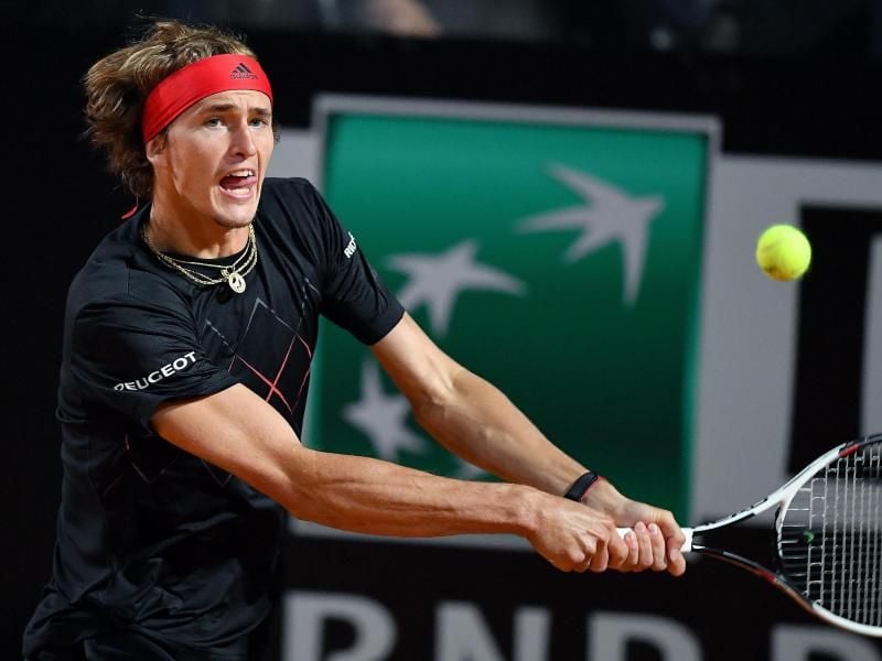 Alexander Zverev hatte gegen Matteo Berrettini mehr Probleme als erwartet. Foto: Ettore Ferrari/ANSA