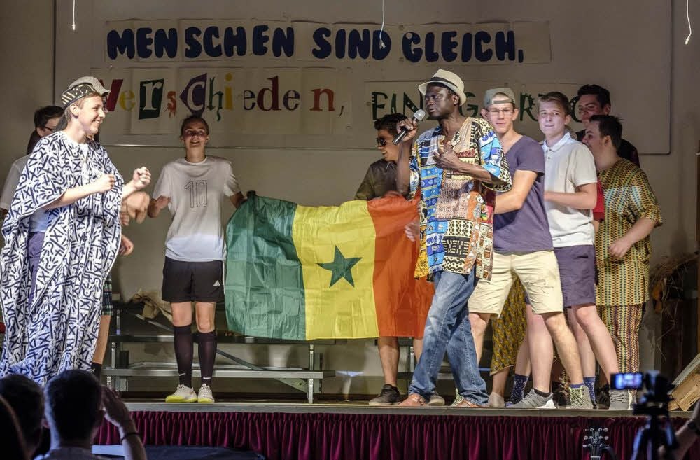 Francisco Perzira gab den Schülern viele Einsichten in sein Heimatland, den Senegal.
