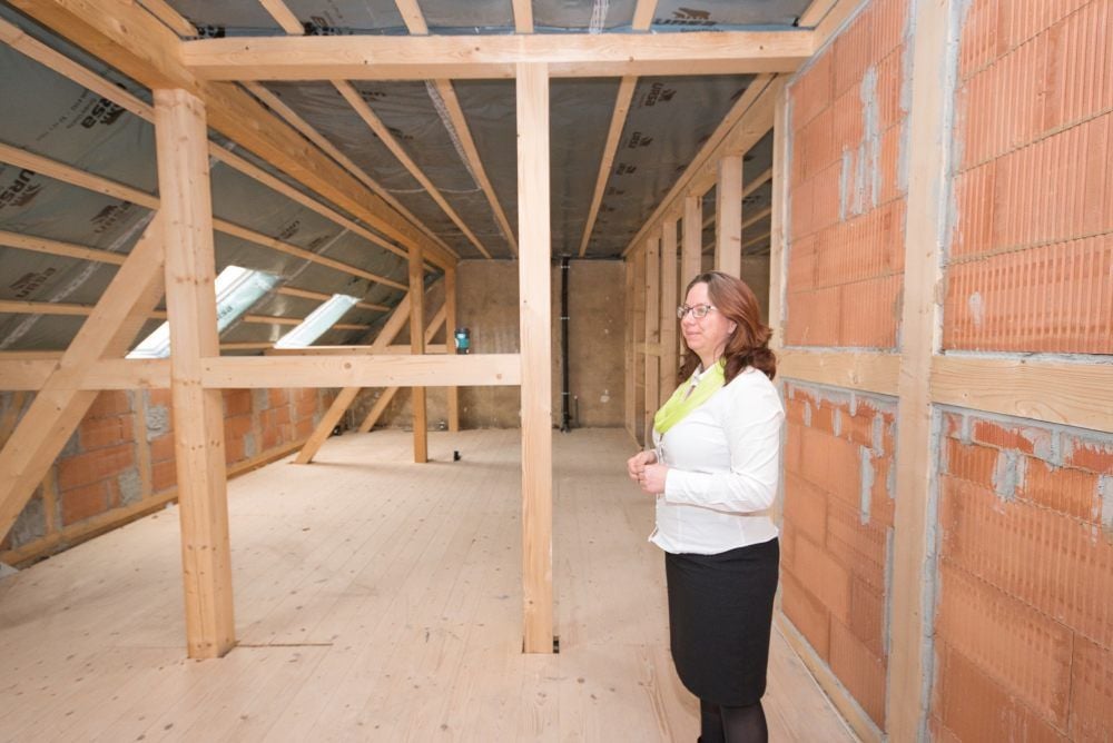 Das Dachgeschoss soll noch ausgebaut werden.