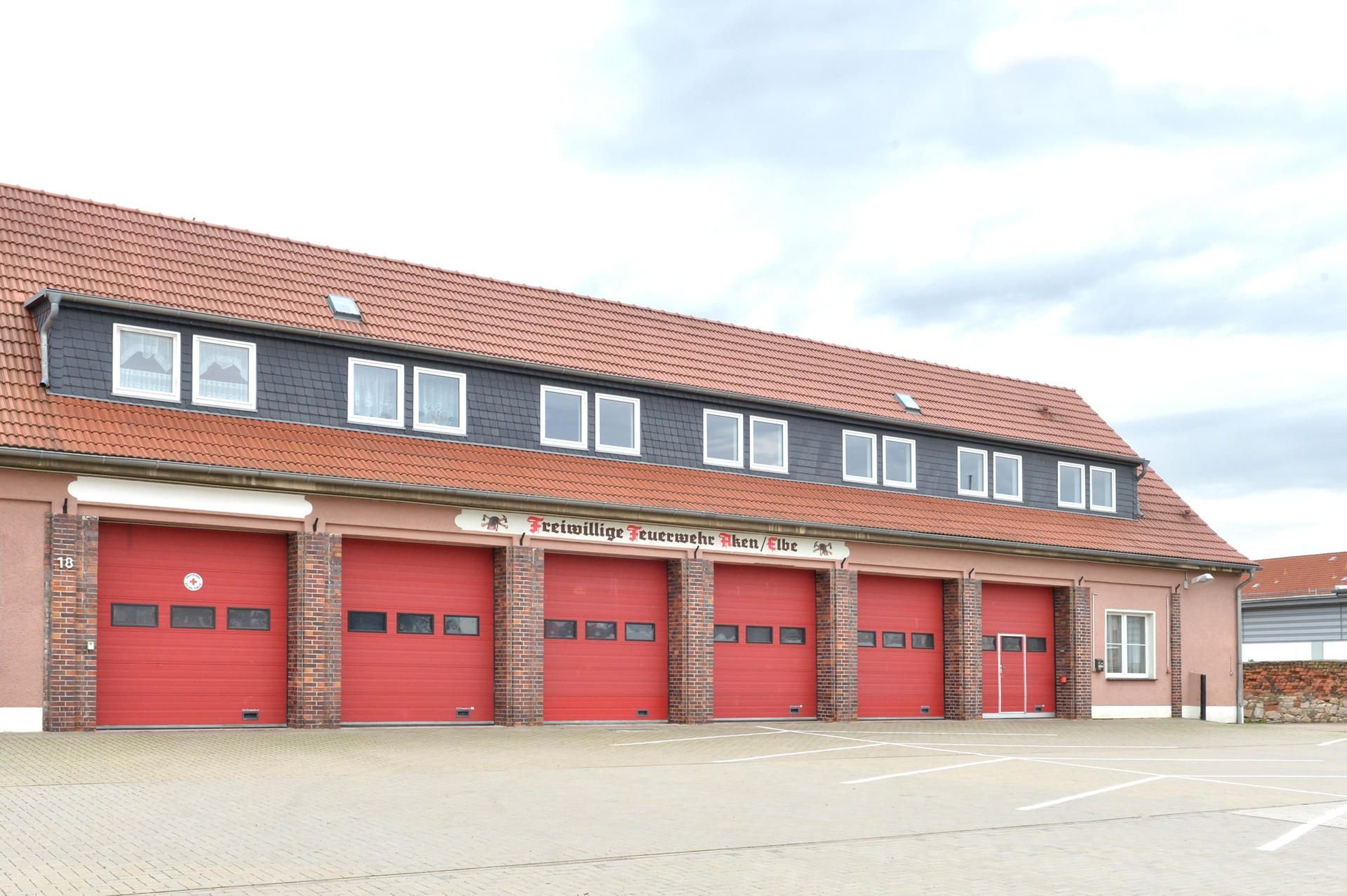 Das Gerätehaus der Feuerwehr in Aken