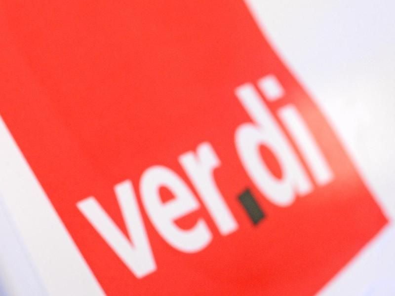 Das Logo der Gewerkschaft Verdi. Foto: Patrick Seeger/Archiv