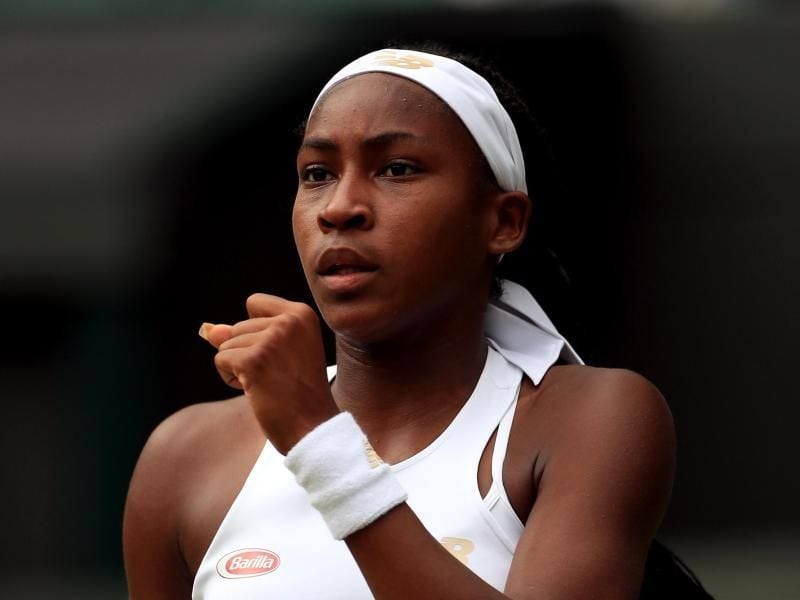 Cori Gauff unterliegt im Achtelfinale der Rumänin Simona Halep. Foto: Mike Egerton/PA Wire