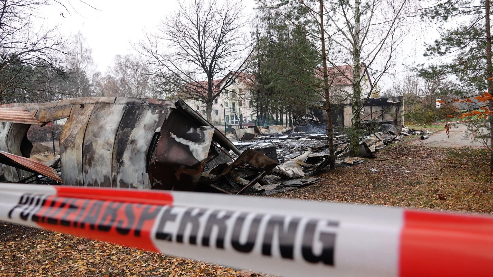 Der durch Feuer zerstörte Jugendclub Diesdorf.