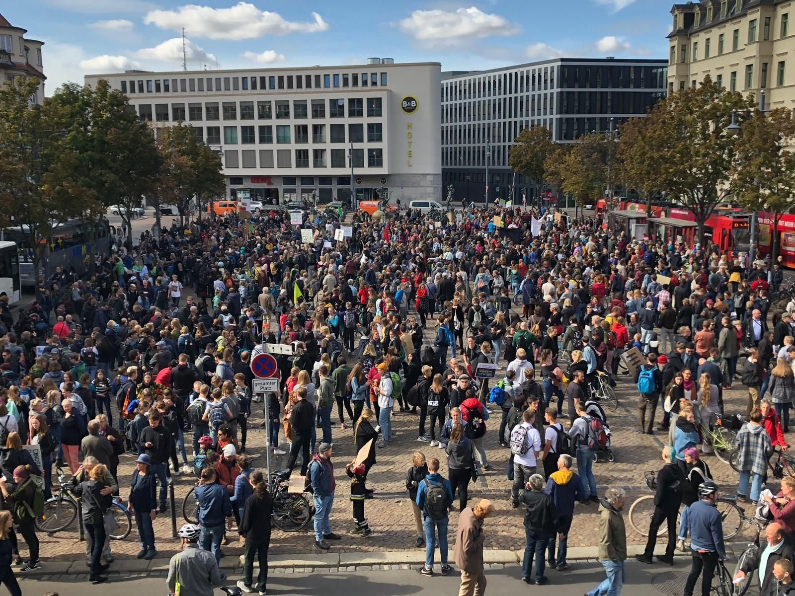Klima-Protest in Halle