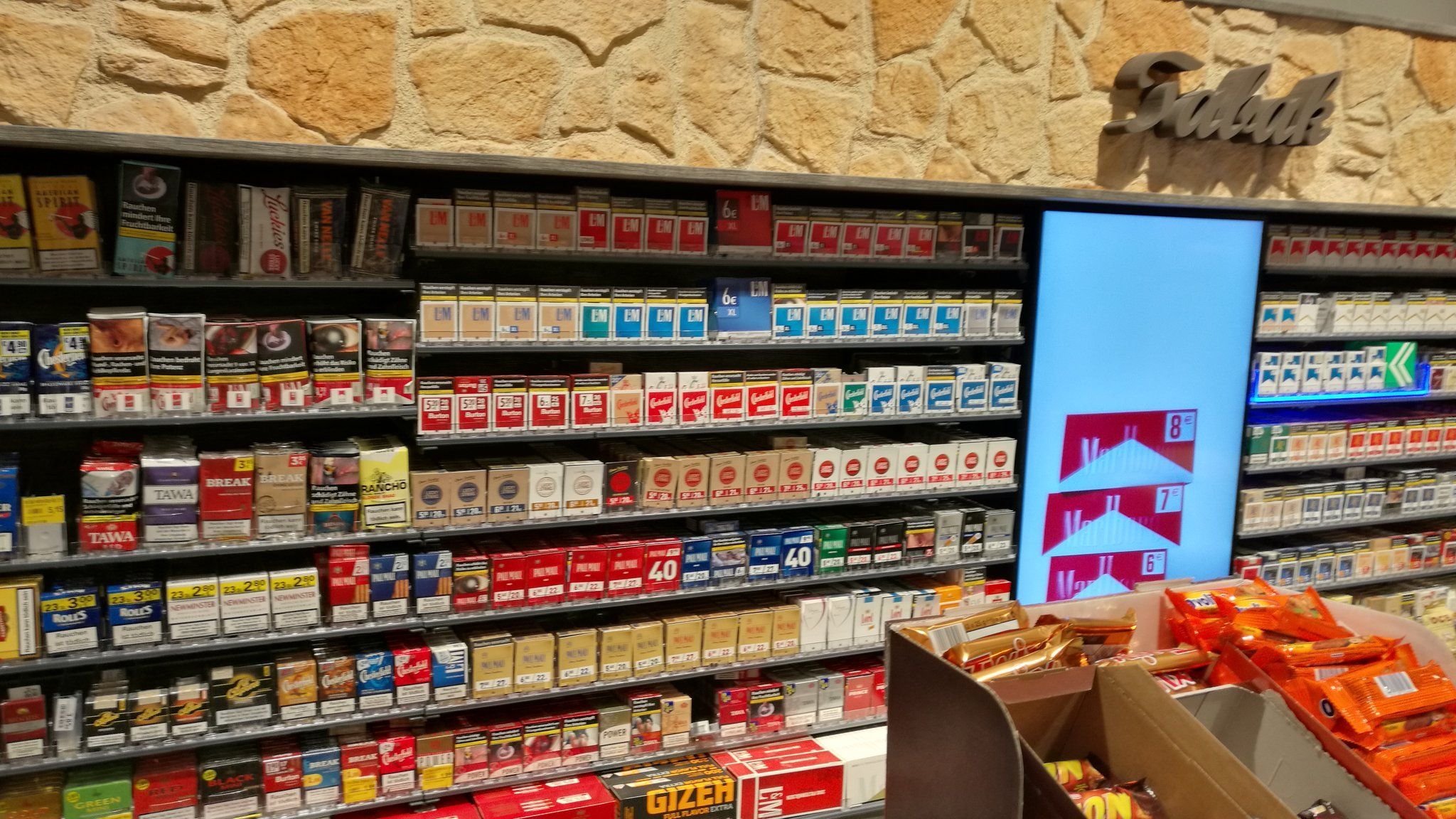 In diesem Supermarkt sind die Schockbilder nicht sichtbar.