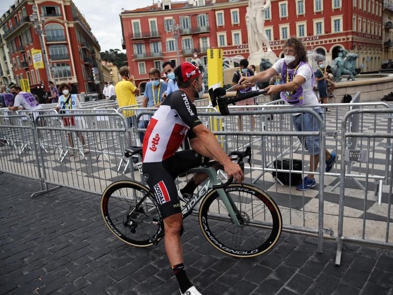 Für John Degenkolb ist die Tour de France beendet. Foto: Christophe Ena/AP/dpa