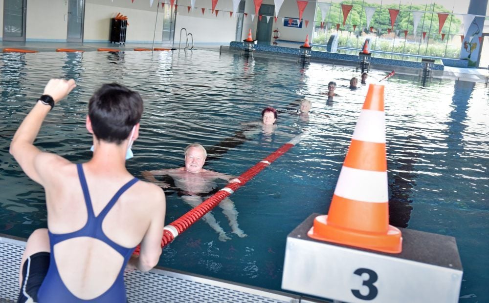 Auch der Rehasport hat im Bitterfelder Sportbad „Heinz Deininger“ wieder begonnen.