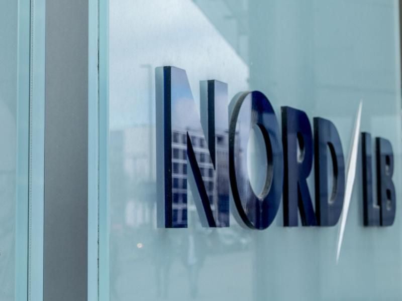 Das Logo der Norddeutschen Landesbank (NordLB) in Hannover. Foto: Peter Steffen/Archiv