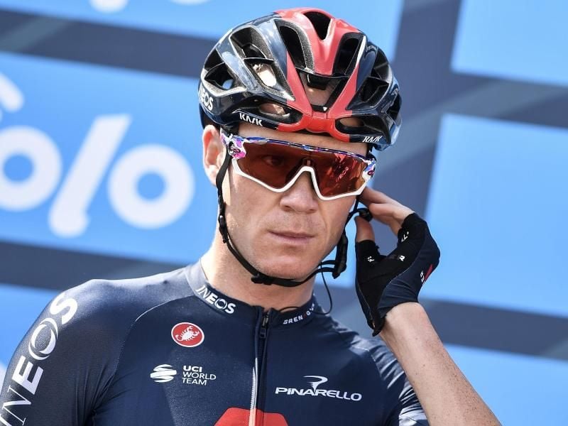 Der Brite Chris Froome ist noch nicht wieder in Form. Foto: Fabio Ferrari/LaPresse via AP/dpa