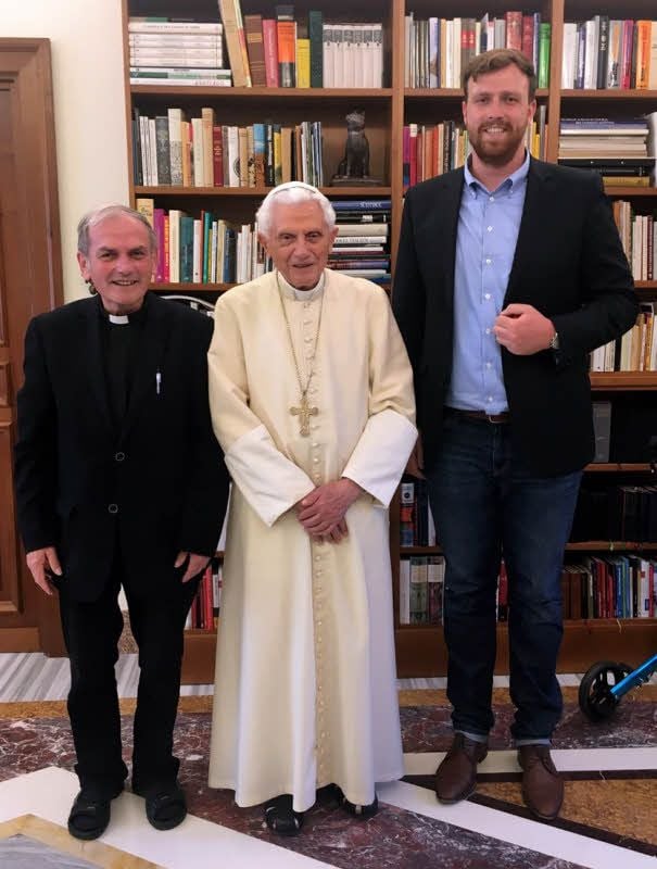Gerhard Nachtwei, Joseph Ratzinger und Martin Papke (von links).