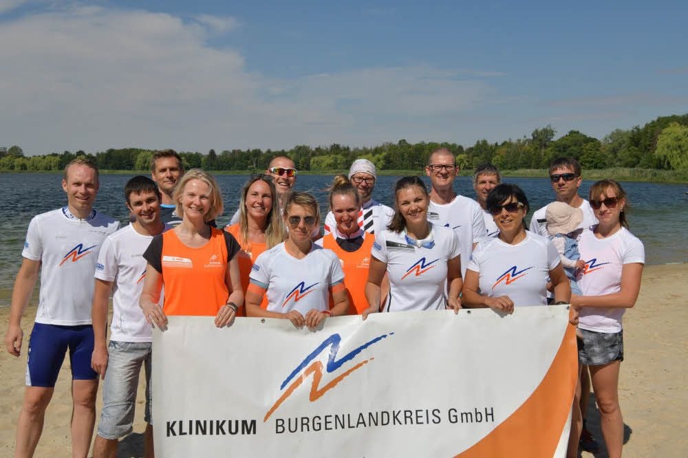 Die Mitarbeiter des Klinikums schnitten beim Triathlon gut ab.