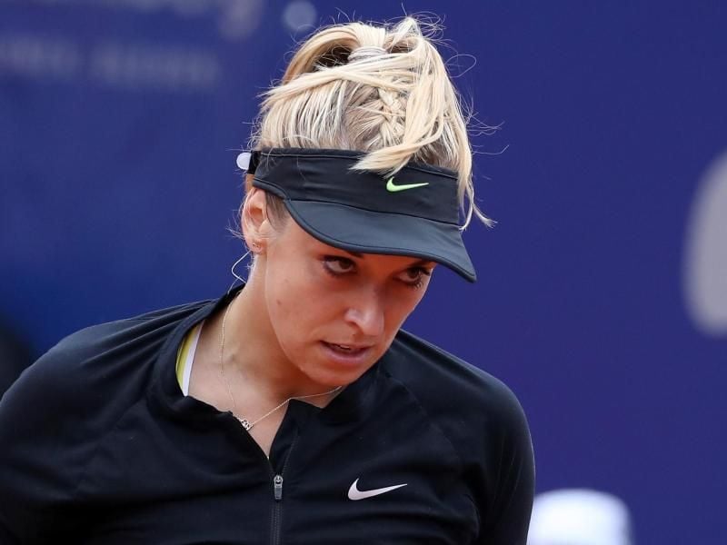 Verletzte sich beim WTA-Turnier in Linz: Sabine Lisicki. Foto: Daniel Karmann/dpa