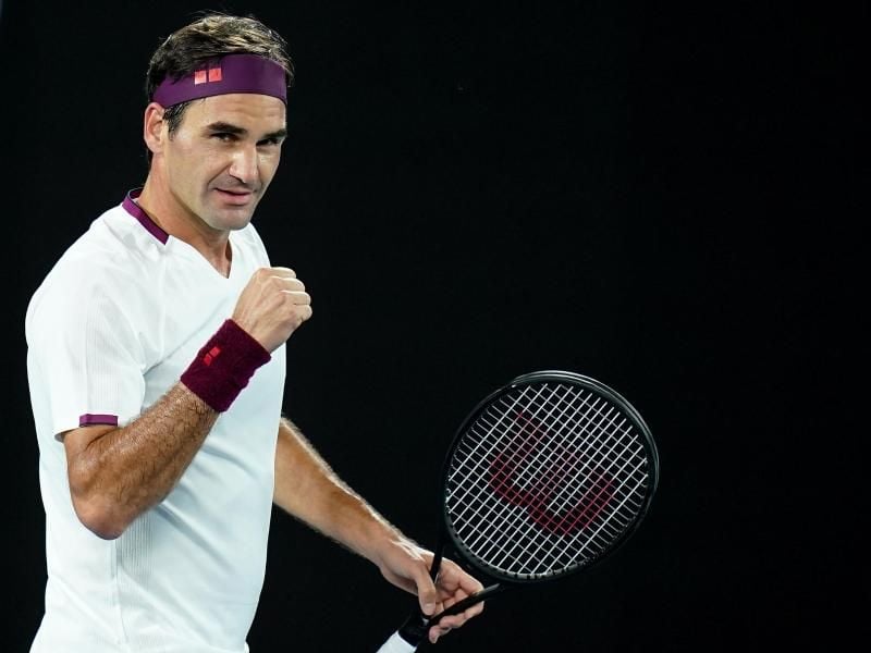 Roger Federer setzte sich in Melbourne gegen den Ungarn Marton Fucsovics durch. Foto: Dave Hunt/AAP/dpa