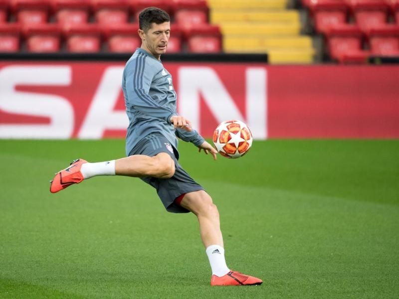 Fehlte beim Bayern-Training: Torjäger Robert Lewandwoski. Foto: Sven Hoppe