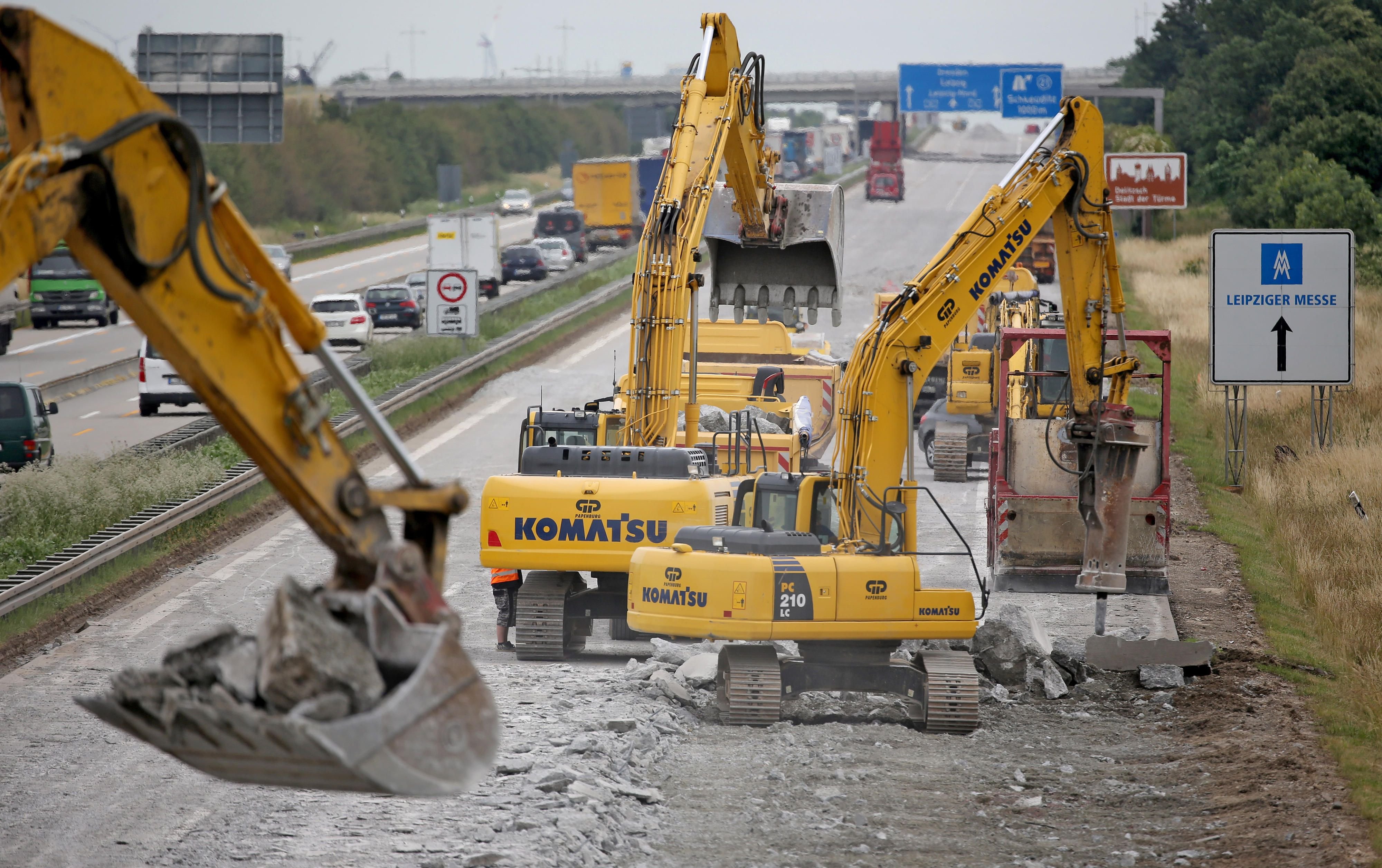 Die Autobahn-Ausfahrt Leipzig-Messe auf der A14 in Richtung Dresden wird ab Mittwoch für zwei Tage gesperrt.