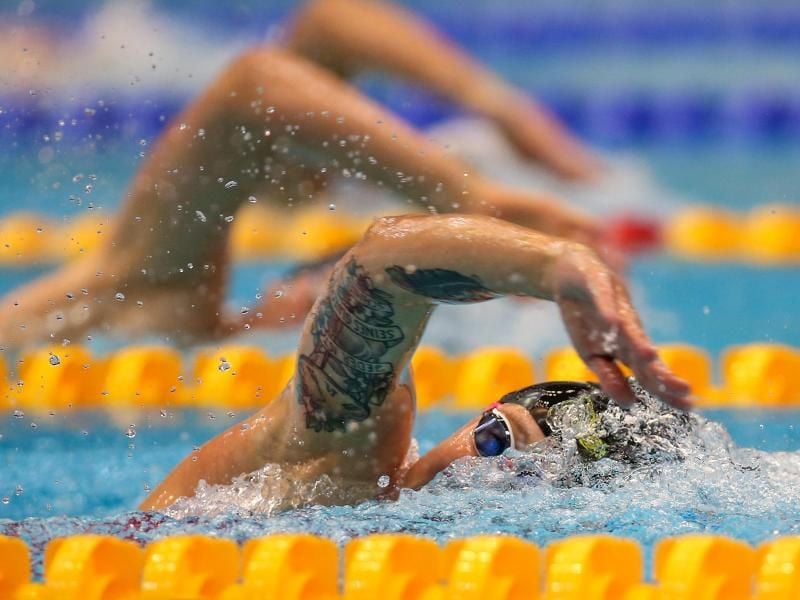 Wegen der Corona-Pandemie finden 2020 keine deutsche Meisterschaften im Schwimmen statt. Foto: Andreas Gora/dpa
