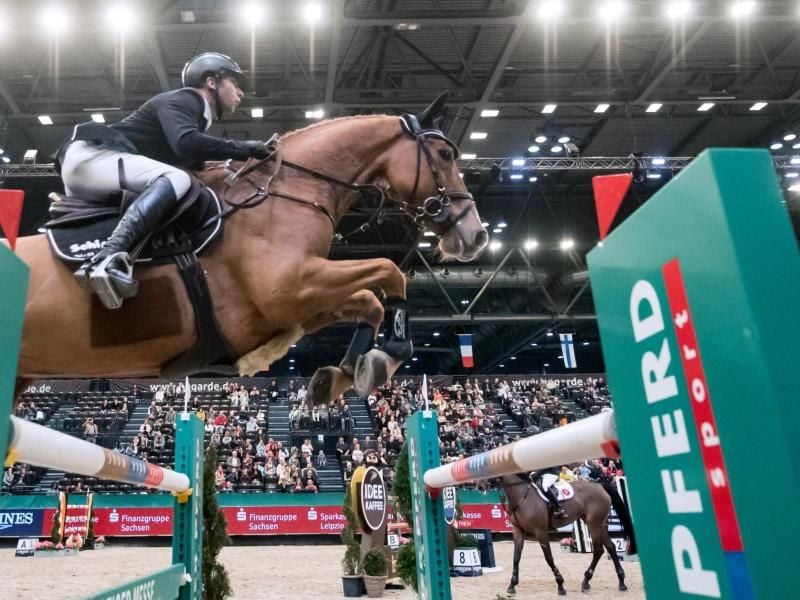 Das Leipziger Weltcup-Reitturnier soll im Januar 2021 mit Zuschauern über die Bühne gehen. Foto: Hendrik Schmidt/dpa-Zentralbild/dpa