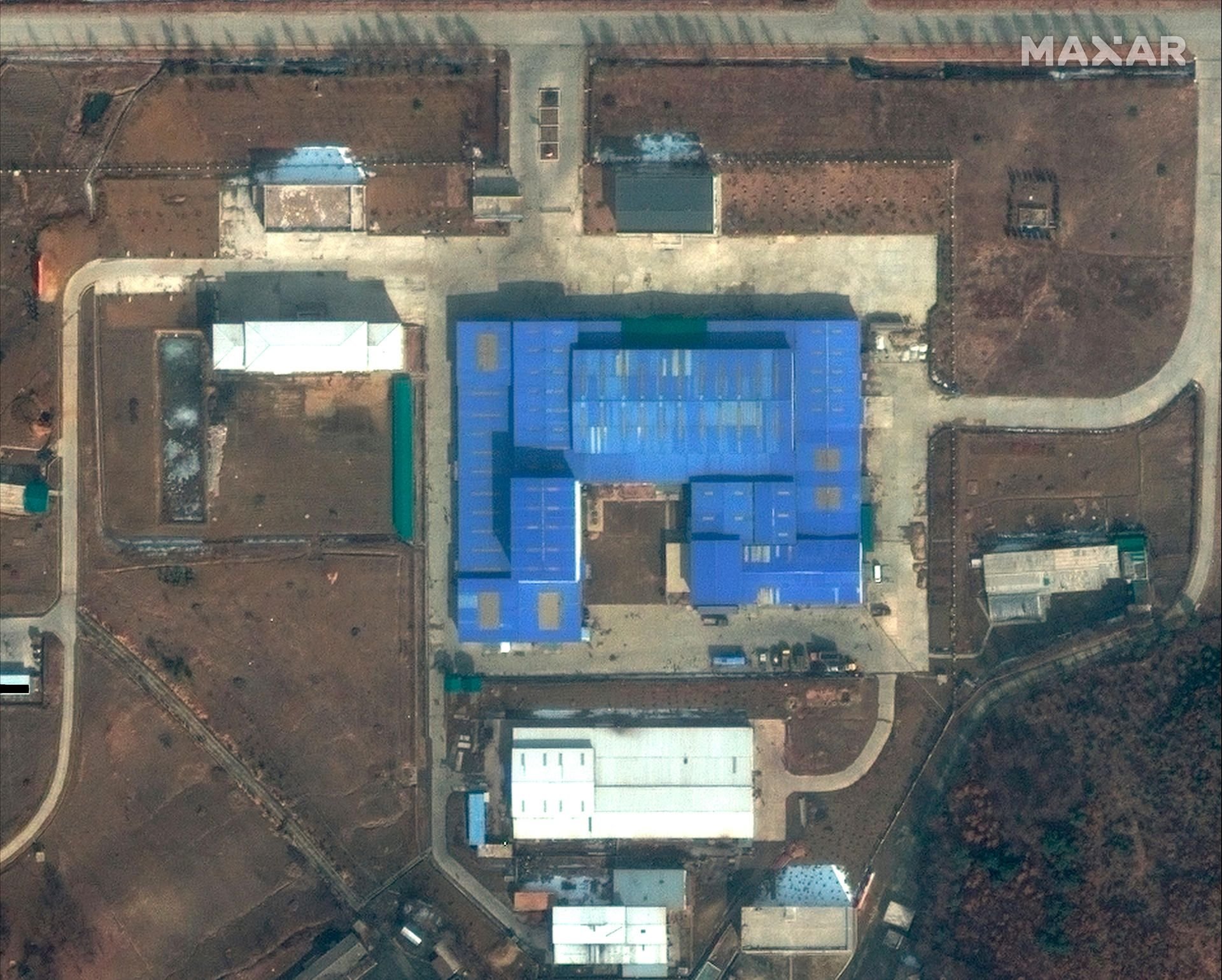 Dieses von DigitalGlobe am 09.03.2019 zur Verfügung gestellte Satellitenbild zeigt das Forschungszentrum Sanumdong am Rande von Pjöngjang.