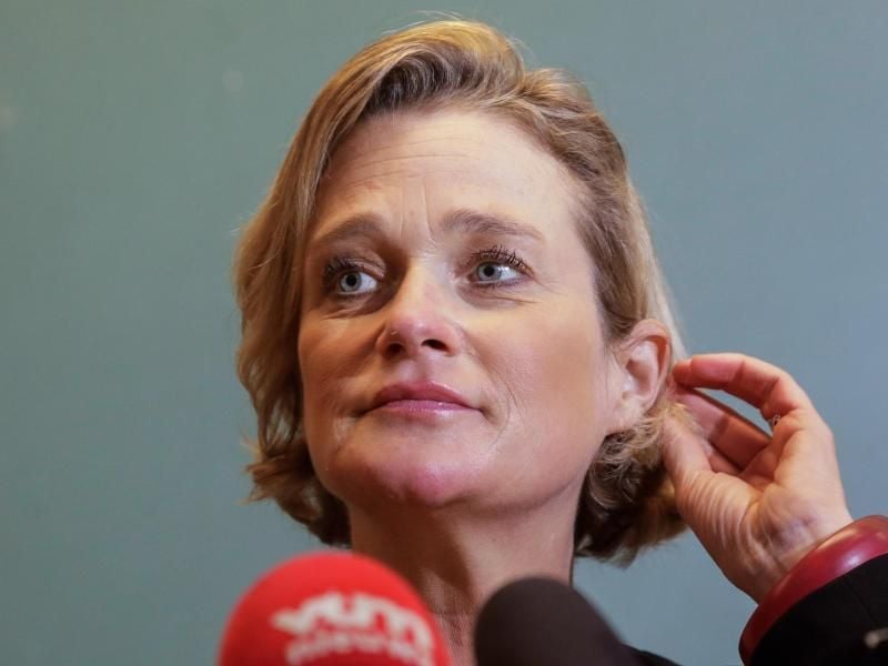 Delphine Boël, Künstlerin aus Belgien, ist von nun an offiziell Prinzessin von Belgien. Foto: Thierry Roge/BELGA/dpa