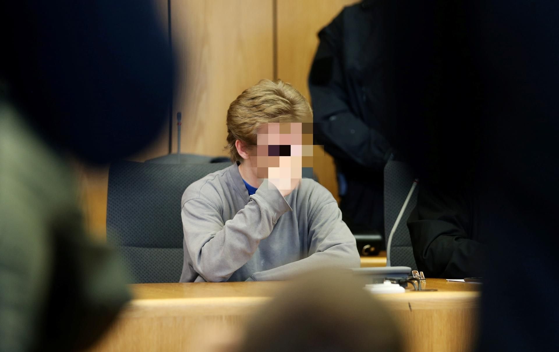 Der angeklagte Marcel H. vor Gericht.