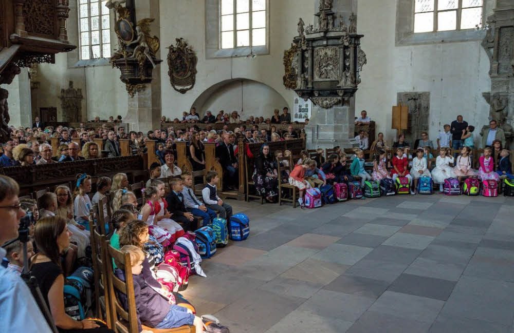 Die feierliche Einschulung für die Erstklässler der Johannesschule fand im Merseburger Dom statt.