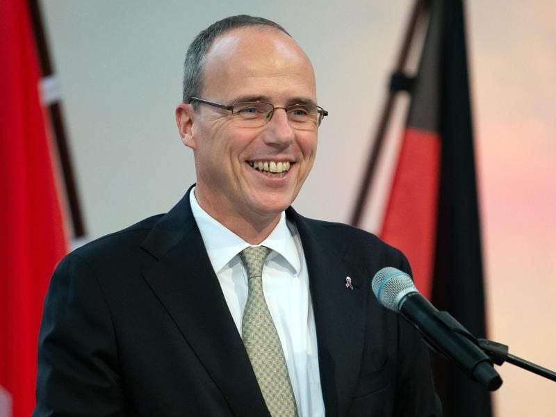 Peter Beuth (CDU), Innenminister von Hessen. Foto: Swen Pförtner/dpa/Archivbild