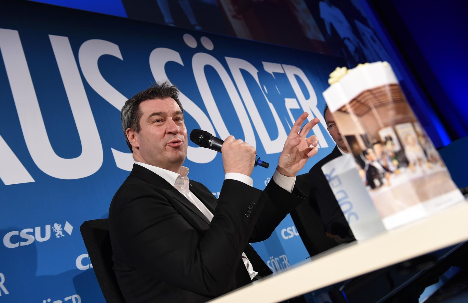 Markus Söder beim Auftakt der CSU-Veranstaltungsreihe "Markus Söder persönlich" in Bad Tölz
