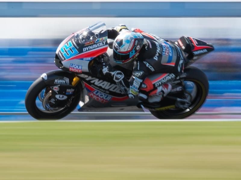 Marcel Schrötter hat beim GP in Österreich mit dem dritten Platz sein bestes Saisonresultat erreicht. Foto: Theo Karanikos/ZUMA Wire/dpa