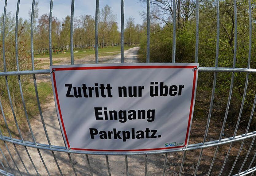Die Schilder sind eindeutig.