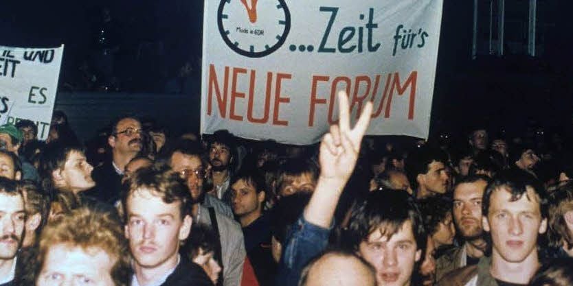 Das Neue Forum berief sich auf die DDR-Verfassung, wurde aber von den DDR-Behörden dennoch nicht erlaubt.
