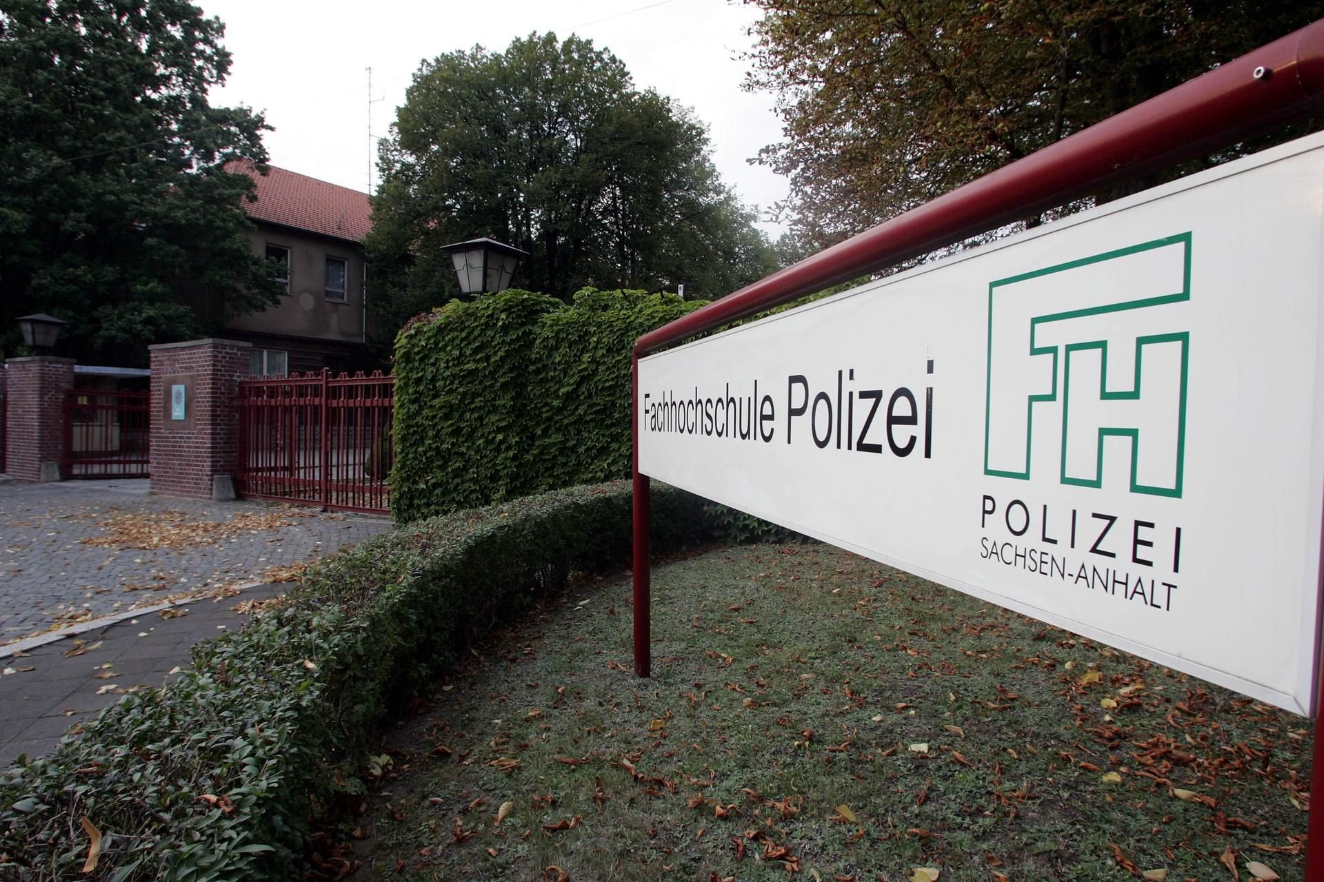 Die Polizeifachhochschule in Aschersleben.