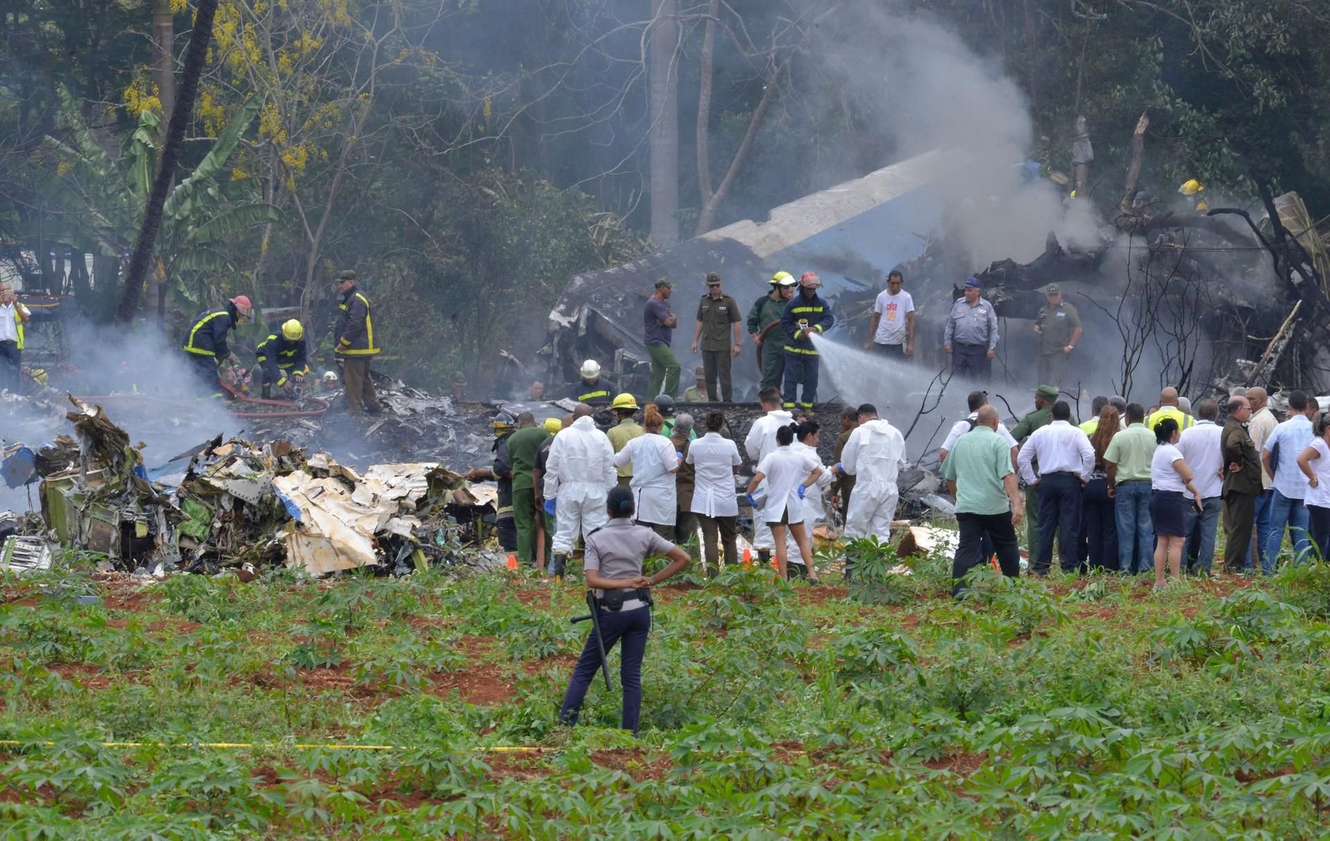 In der Nähe des internationalen Flughafens von Havanna ist am Freitag eine Boeing 737 abgestürzt.