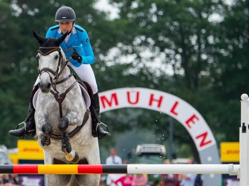 Die deutschen Vielseitigkeitsreiter sind bei der Heim-EM in Lumühlen Mitfavoriten: Ingrid Klimke 2017. Foto: Philipp Schulze