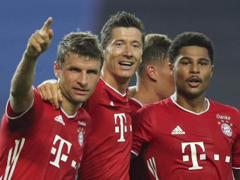 Im Finale der Champions League treten die Bayern gegen den 400-Millionen-Sturm von Paris Saint-Germain an. Foto: Miguel A. Lopes/pool EPA via AP/dpa