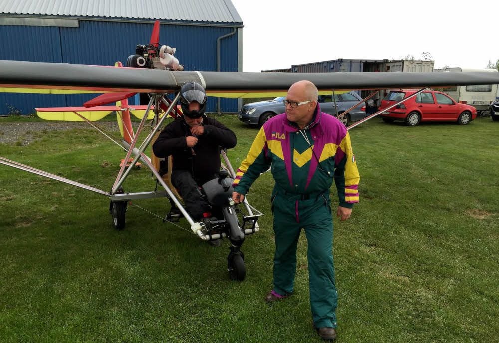 Ultraleichte Flugzeuge findet man auf dem Flugplatz in Sprossen.