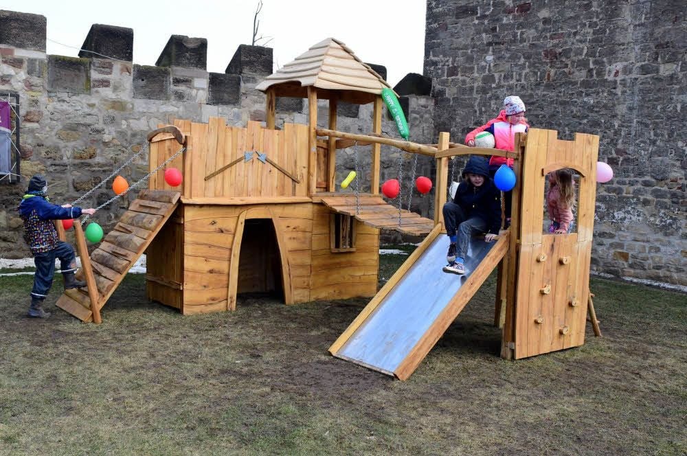 Das neue Spielgerät im Gosecker Schloss.