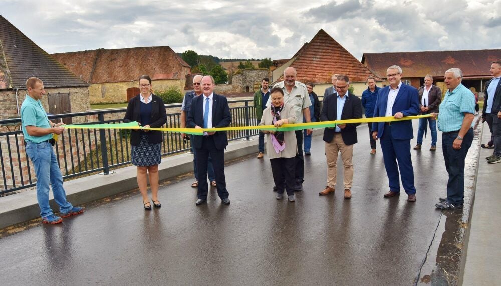 Die Heubrücke in Memleben ist nun auch offiziell freigegeben.