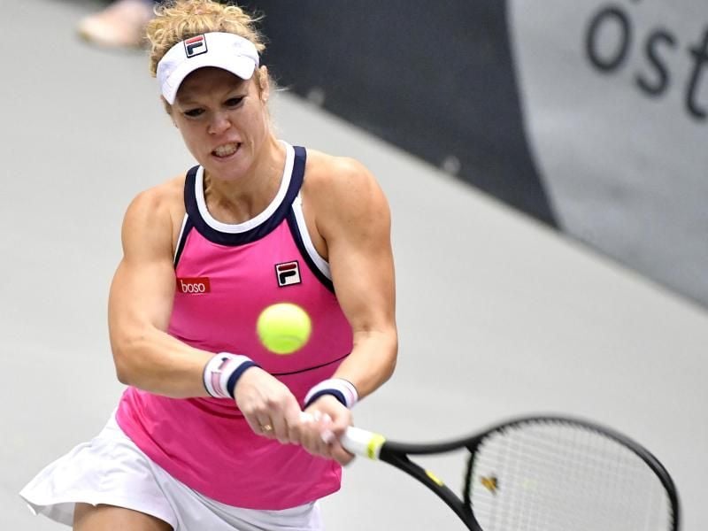 Laura Siegemund ist beim Turnier in Linz ausgeschieden. Foto: Barbara Gindl/APA/dpa