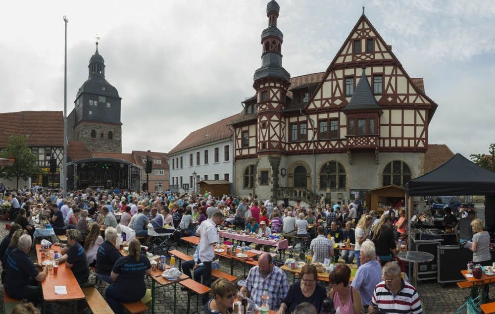 Liebgewonnene Tradition: Das große Bürgerfrühstück.