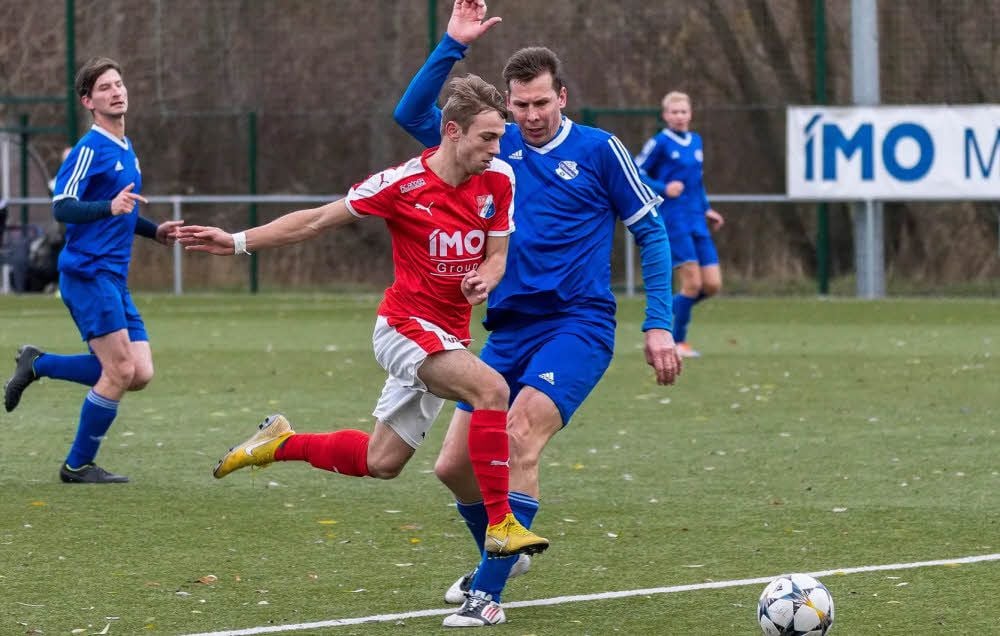 Kay Seidemann (vorn) schaffte den Sprung von der U19 in die erste Mannschaft.