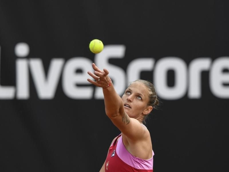 Bereits in der zweiten Runde ausgeschieden: Karolina Pliskova. Foto: Michal Kamaryt/CTK/dpa
