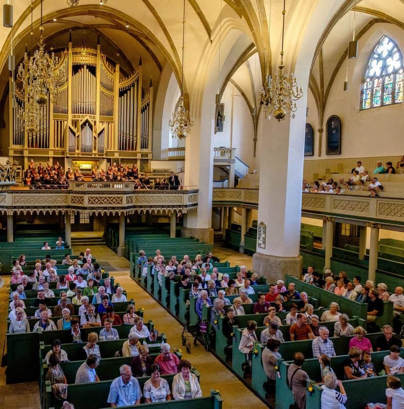 Innerhalb des MDR-Musiksommers gastierte der MDR-Kinderchor in der Wittenberger Stadt- und damit Luthers Predigtkirche mit dem Programm „Luthers Klang“.