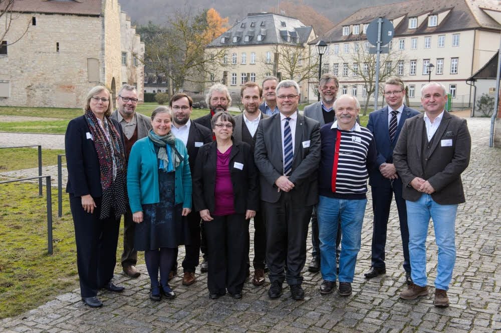 Die Teilnehmer der Tagung zum „Thüringisch-Sächsischen Altertumsverein“ in Schulpforte.