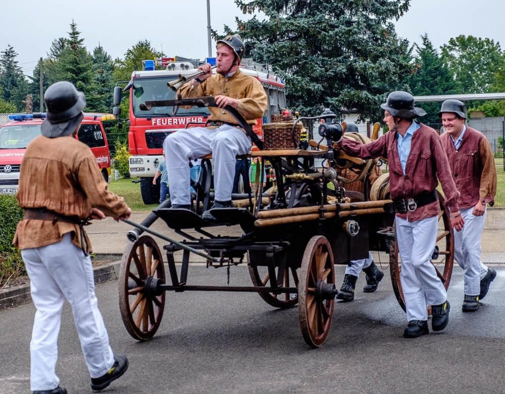 Im Rahmen des Tages der offenen Tür zum Jubiläum der Freiwilligen Feuerwehr Kemberg werden die Besucher alte und neue Feuerwehrtechnik bestaunen können.