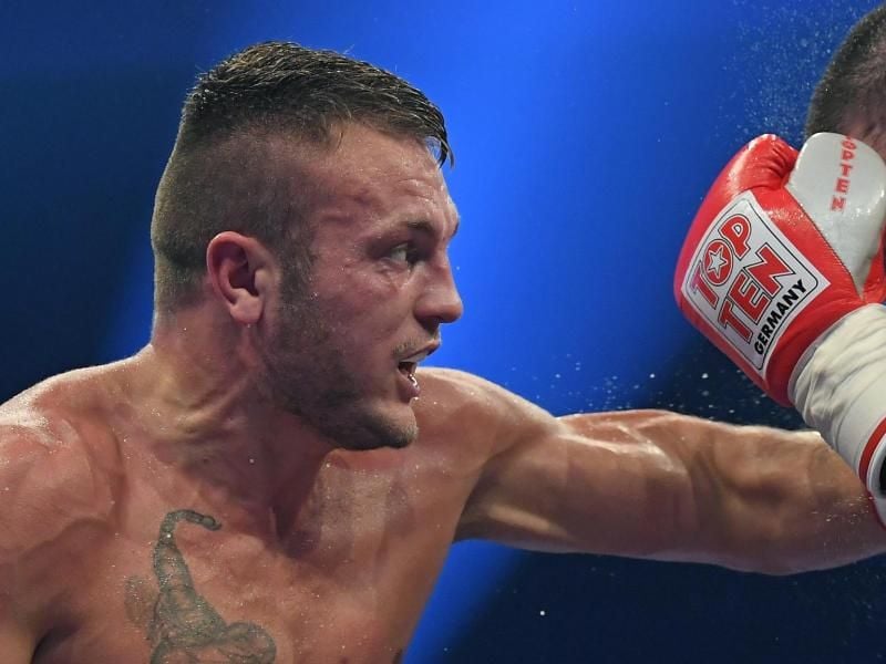 Kämpft im Oktober in Russland gegen den Champion der Verbände IBF und WBC: Adam Deines. Foto: Hendrik Schmidt/dpa-Zentralbild/ZB