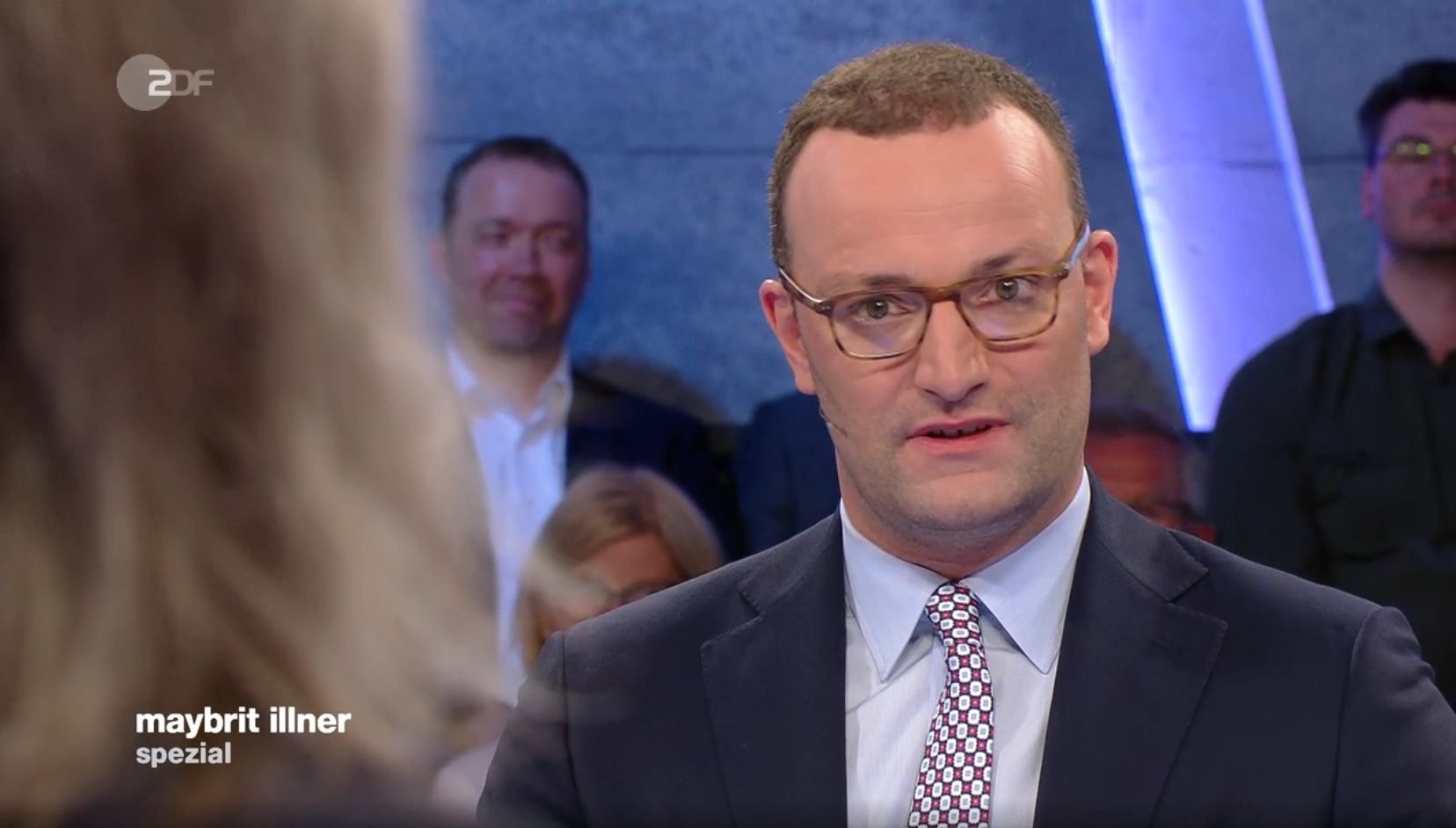 Bundesgesundheitsminister Jens Spahn bei Maybrit Illner