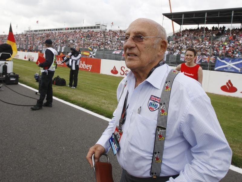 Wurde viermal WM-Zweiter in der Formel 1: Sir Stirling Moss. Foto: Luca Bruno/AP/dpa