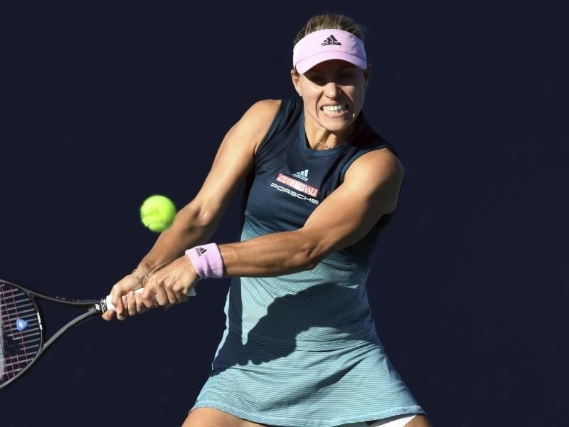 Steht nach dem Sieg über Qualifikantin Kucova in Monterrey im Achtelfinale. Angelique Kerber. Foto: Jim Rassol/FR171669 AP/dpa